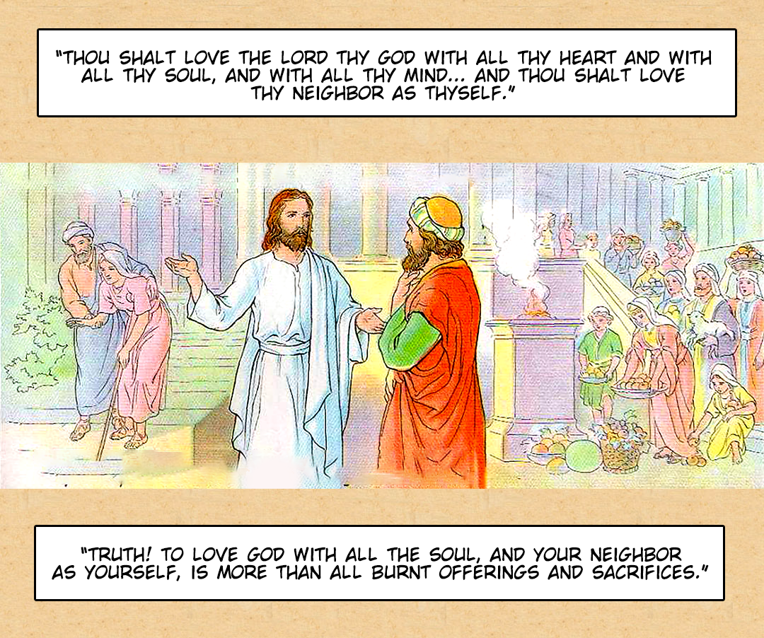 The Greatest Commandment panel 4