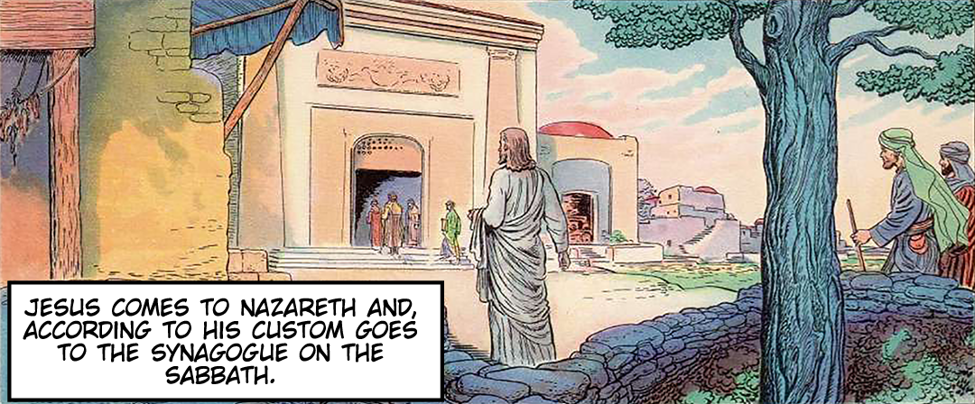 The Rejection at Nazareth panel 1