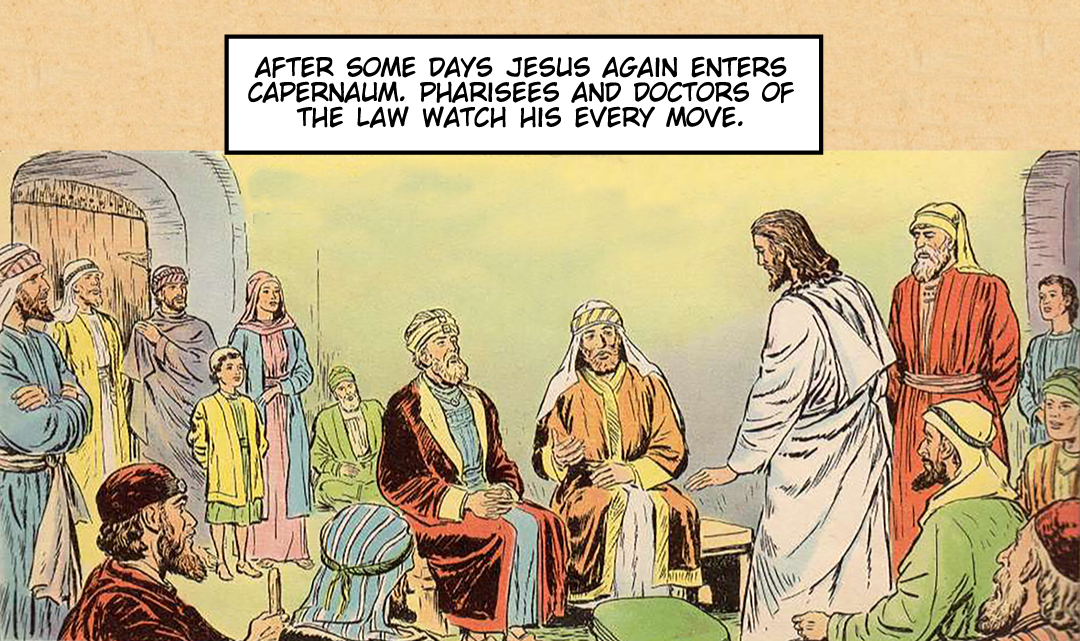 Healing of the Paralytic Part 1 panel 1