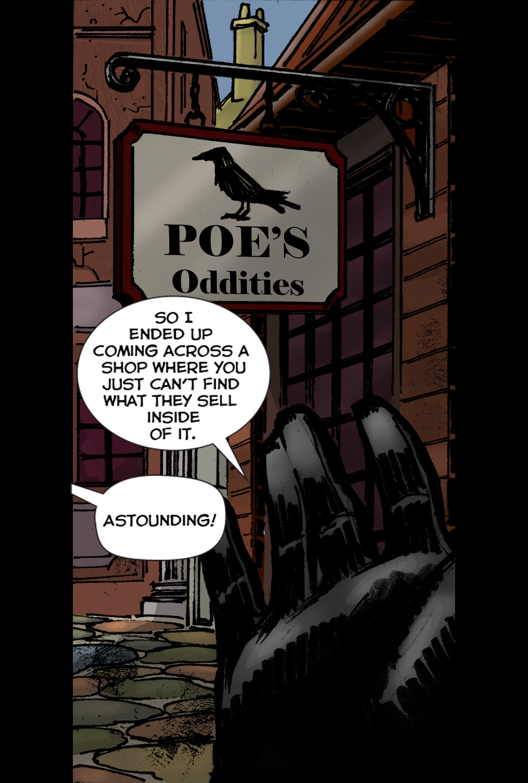 Poe's Oddities panel 5