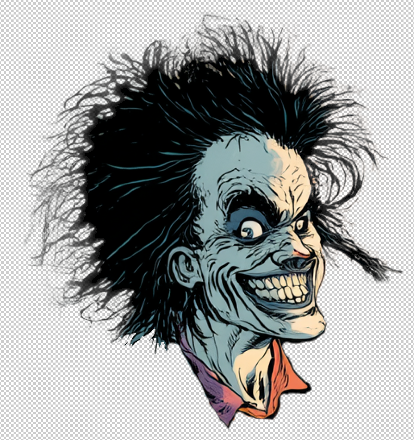 Grim Grin sticker